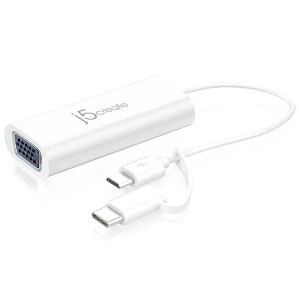 !!J5 JUA161C miCroUSB+t-C->VGA