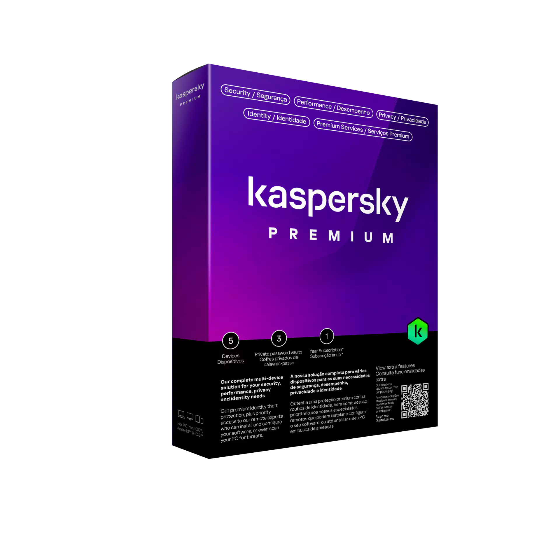 [SF-KPR5] Kaspersky Premium Total Security - 5 Devices , 1 Year - Medialess