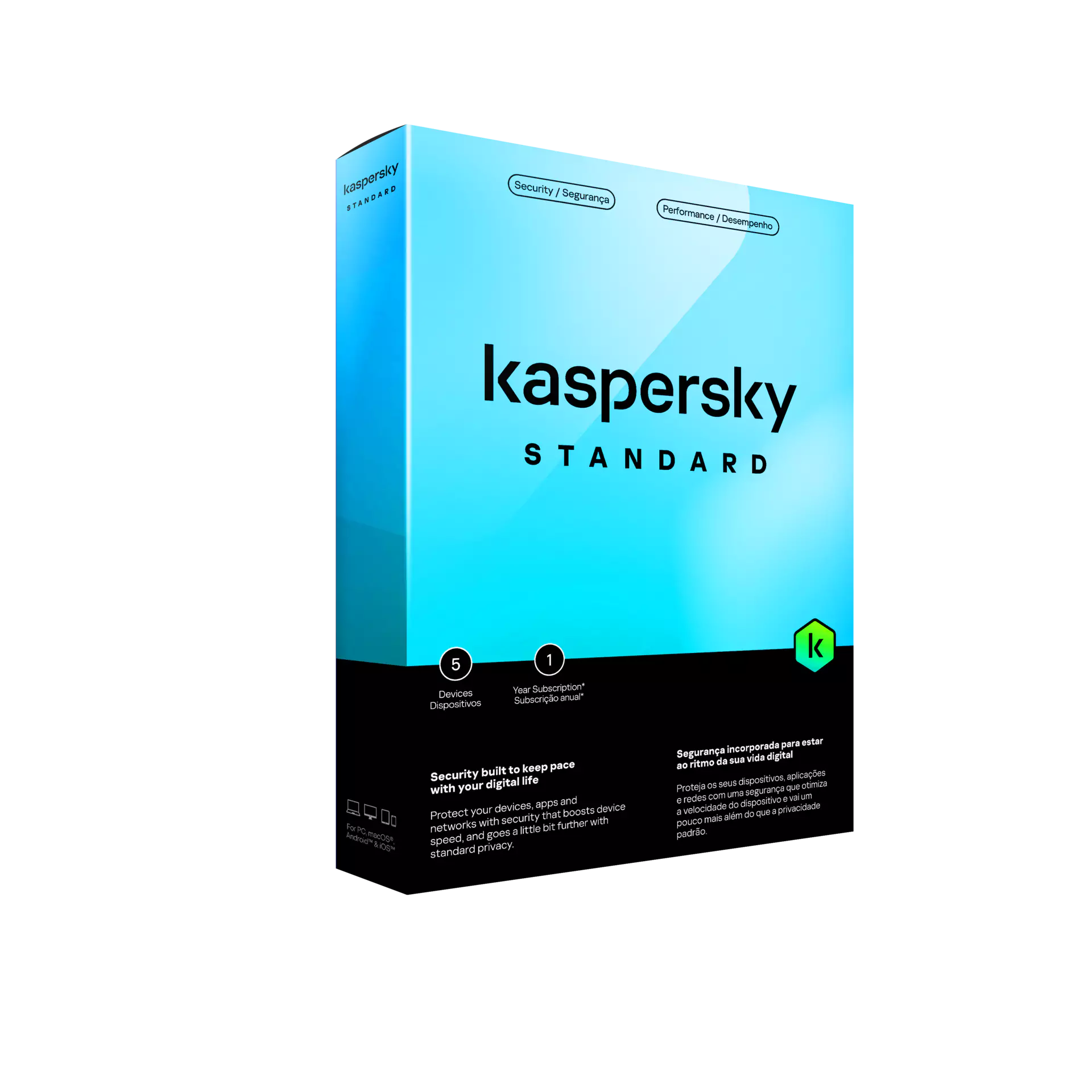 Kaspersky Standard Antivirus - 5 Devices , 1 Year - Medialess