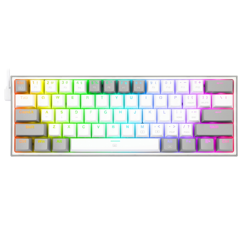 [KE-RK617R-W] Redragon K617 fizz Rgb Wht