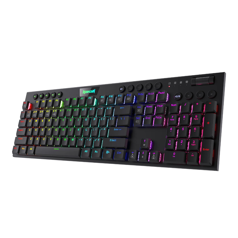 Redragon K618 Pro horu Rgb w+b