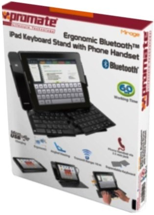 [7161815139187] Promate Wireless Bluetooth Keyboard with Phone Handset