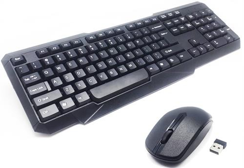 [WS630+W420] UniQue Wireless USB 104 Keys Standard US Layout Keyboard & Mouse Combo