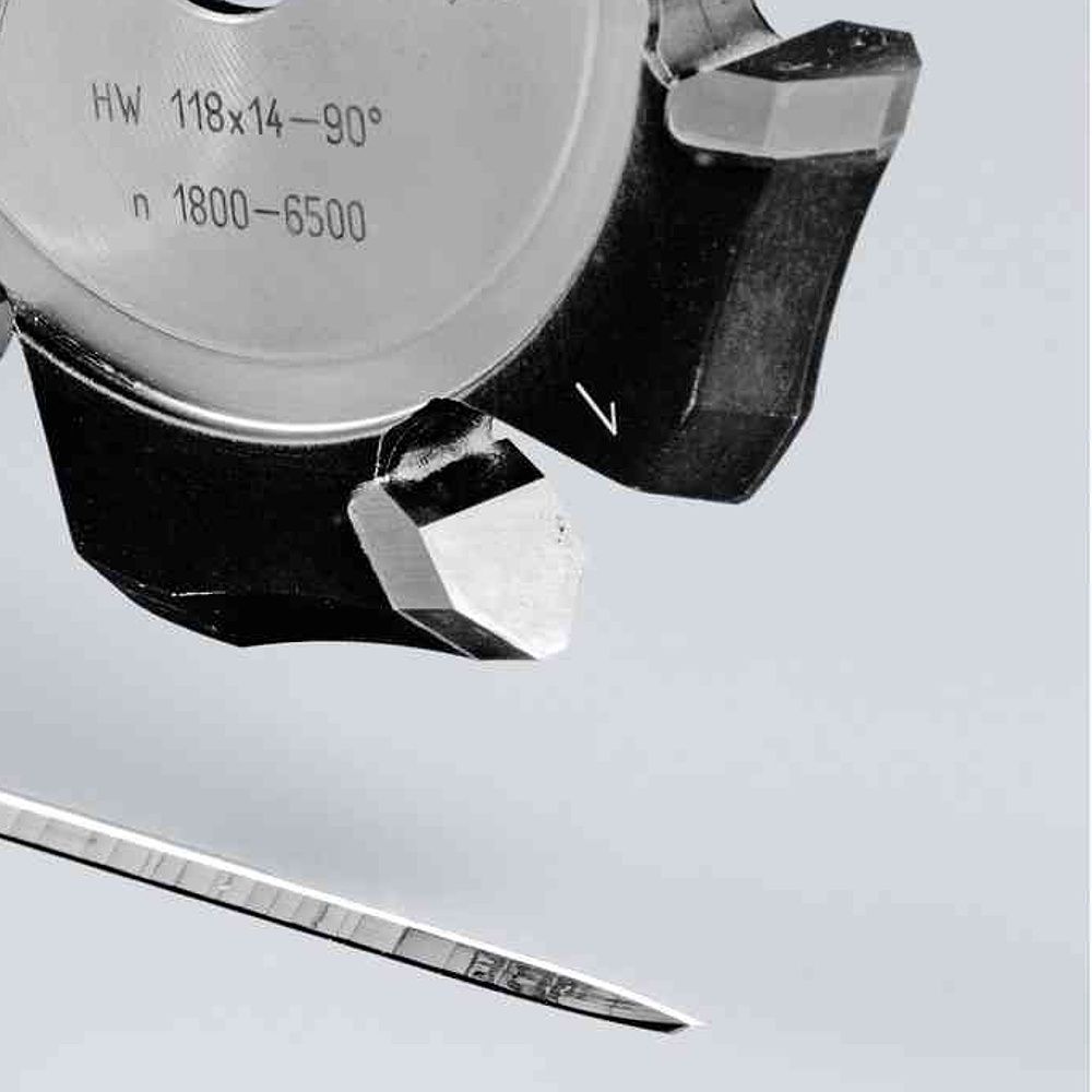 [FES491470] Cutter - V Groo Hw 118x14-90grad-alu