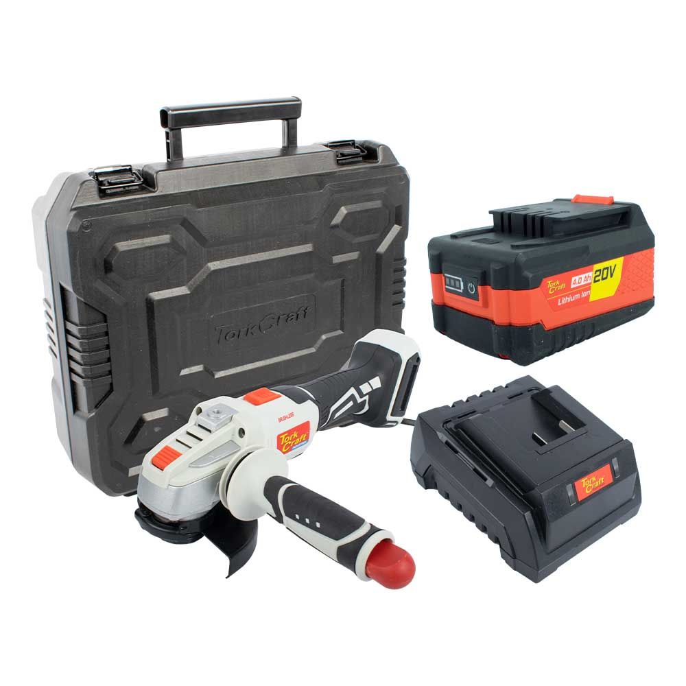 [TORKIT017] Angle Grinder 20v 115mm C/w Std. Charg. &amp; 4.0ah Battery