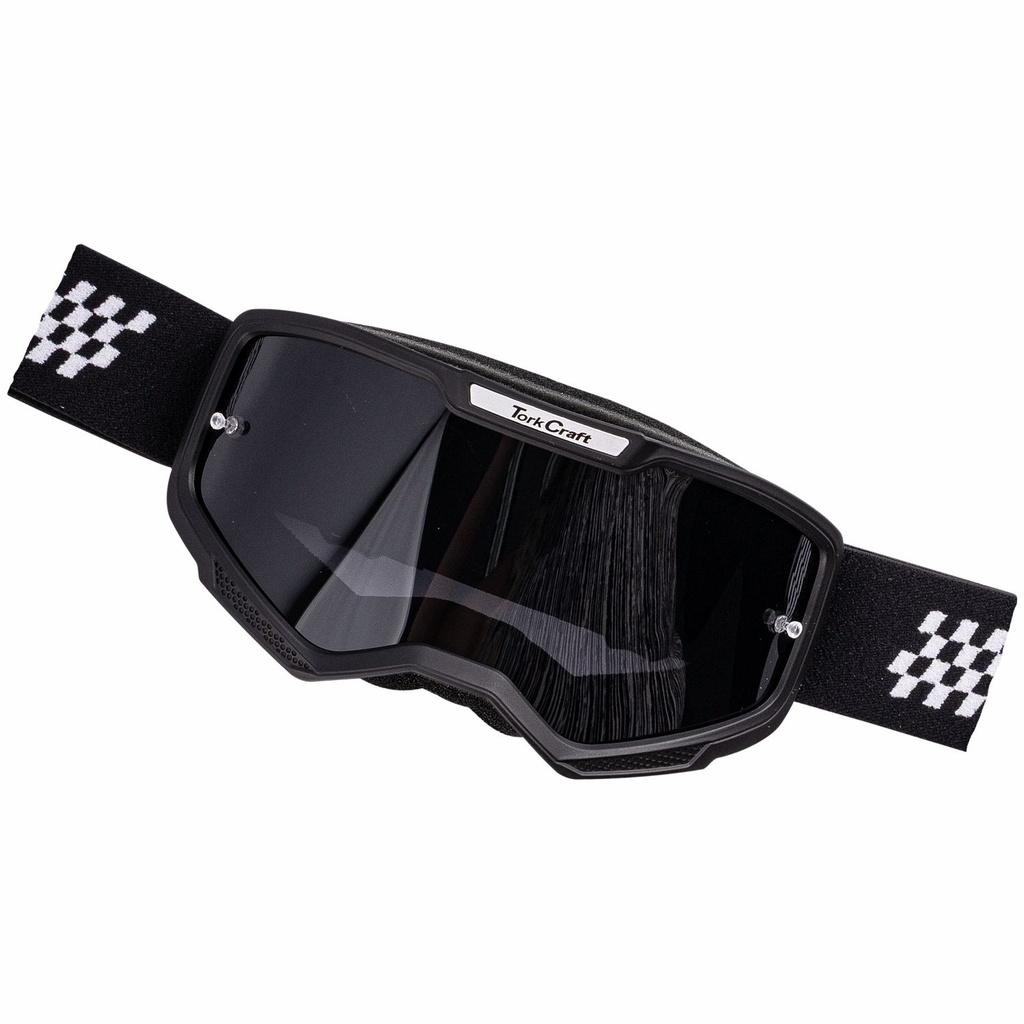 [RAC01033B] Tork Craft Mx Race Goggles Black & White Junior