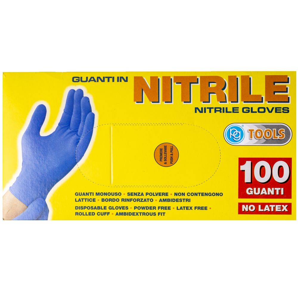 [PG50621] Nitrile Gloves Large X100 Pce ( X50 Pairs )