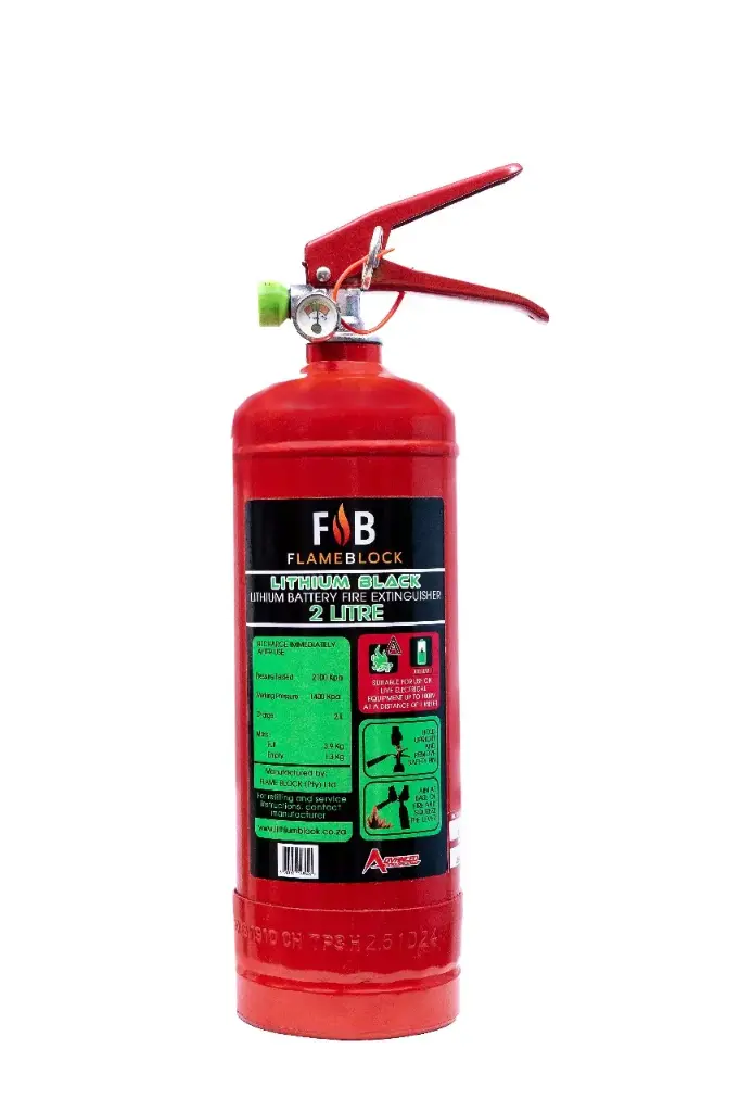 Flameblock 2l Lithium Battery Fire Extinguisher