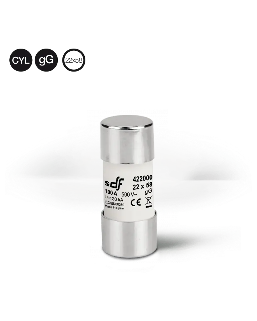 Fuse | 690Vdc gG | 22x58 | Cylindrical (50A)
