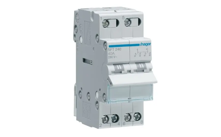 Changeover | 40A 2-pole on-off-on