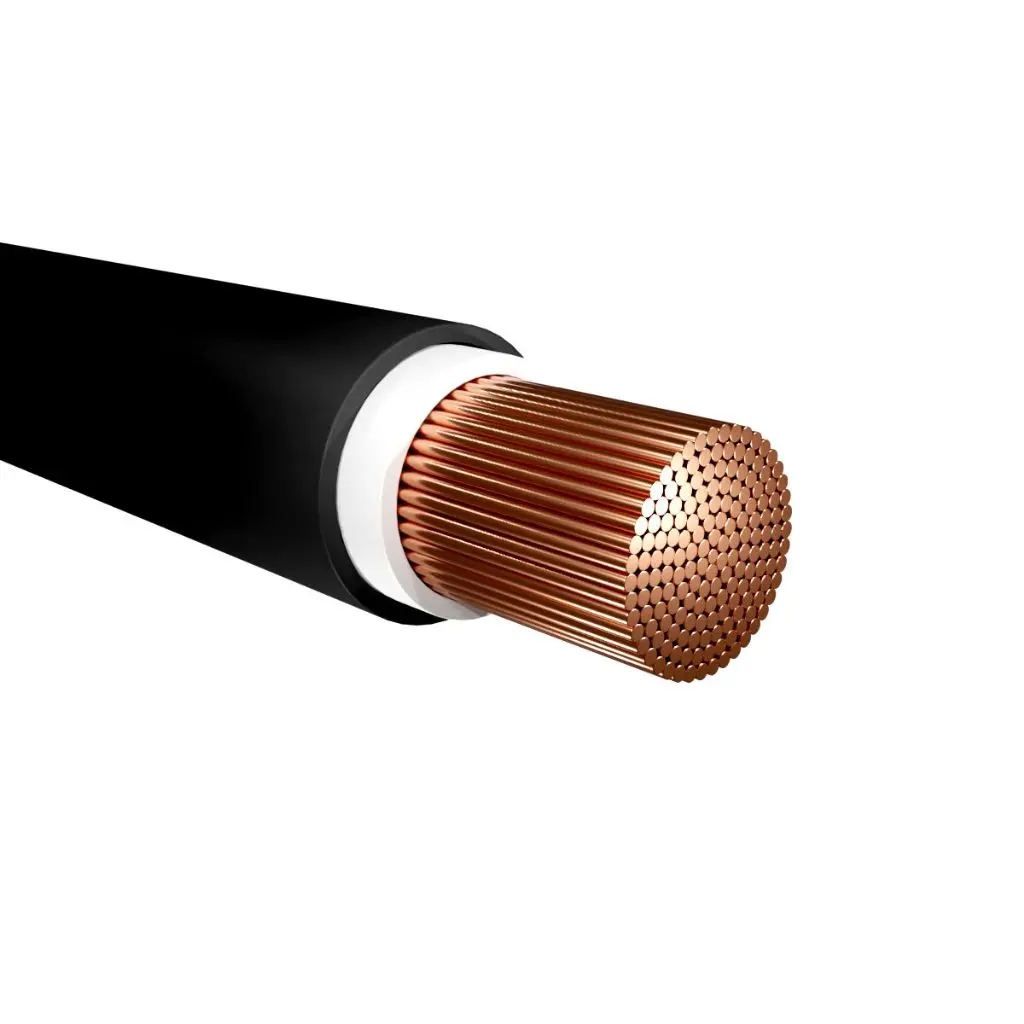 Cable | 50mm Black | Fine Strand